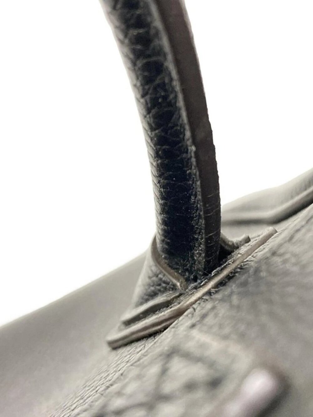 CELINE Luggage Nano Shopper - Black Drummed calfskin Handbag - Picture 7 of 15